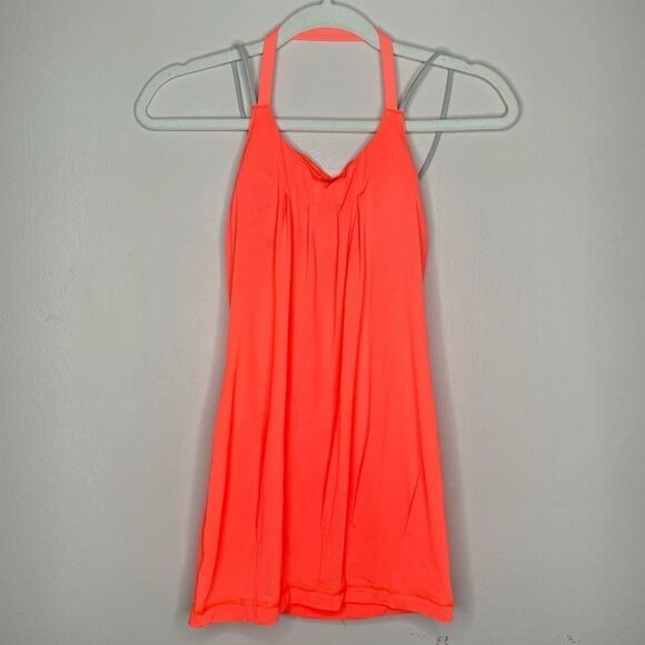 lululemon athletica Tops - Lululemon Flow & Go Tank Top Very‎ Light Flare / Silver Spoon Yoga Loose Mesh 2